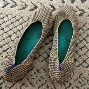 Rothy’s multi metallic round toe flats size 8.5